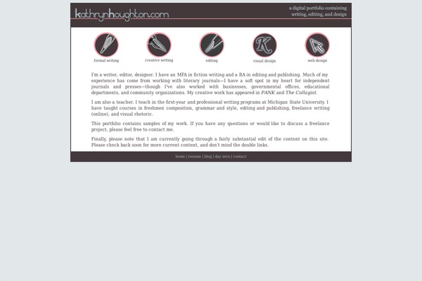 kathrynhoughton.com site used Story