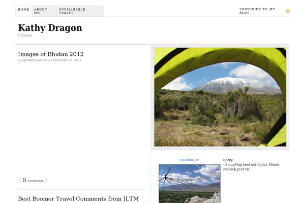 Site using Alpine PhotoTile for SmugMug plugin