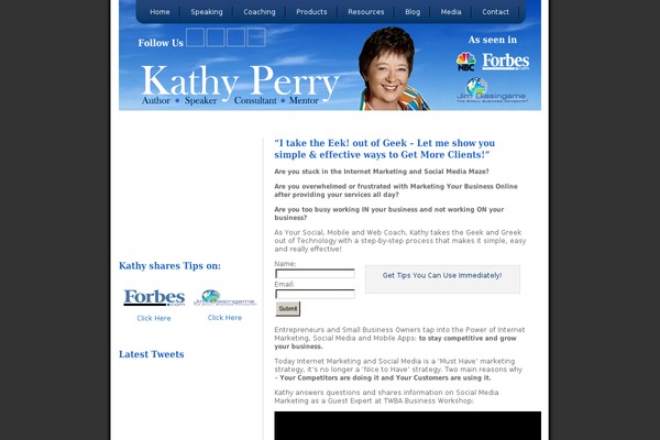 kathyperry.com site used Kathyperry