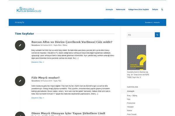 Enfold theme site design template sample