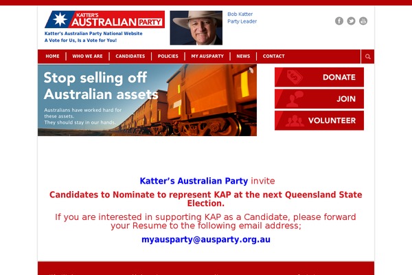kattersaustralianparty.com.au site used Gazeti
