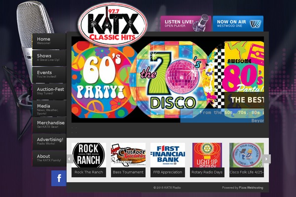 Radio Station theme site design template sample