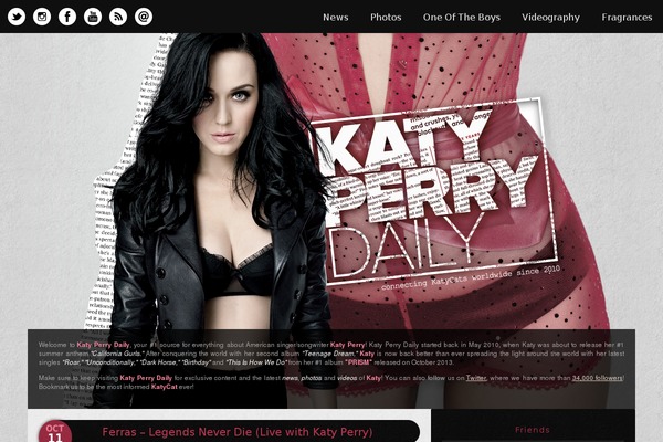 katy-perry.com site used NS Minimal