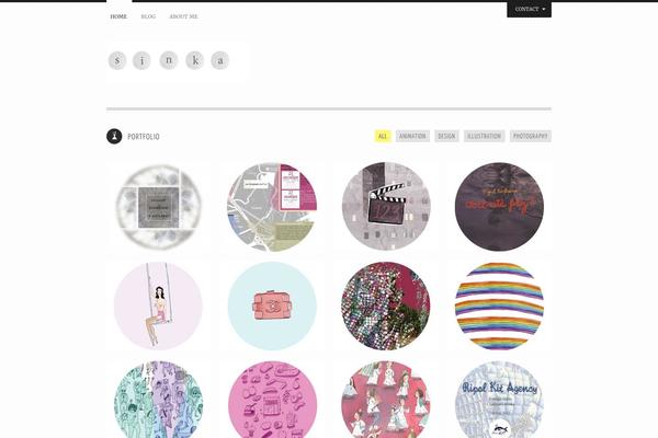 Yin & Yang theme site design template sample