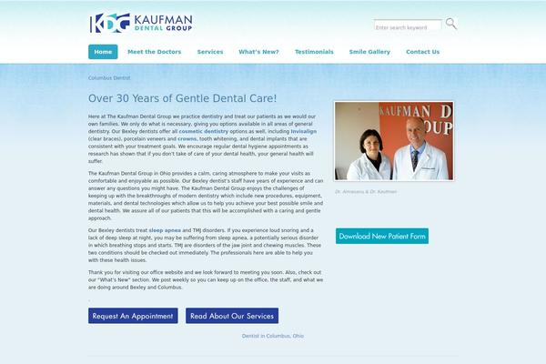 Cushy theme site design template sample