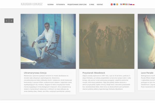 New Horizon theme site design template sample