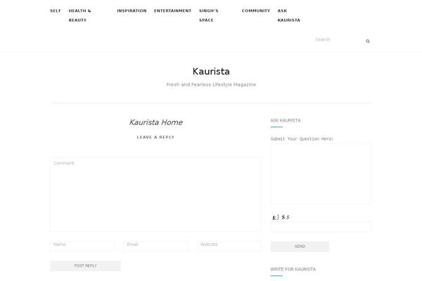 kaurista.com site used Activello