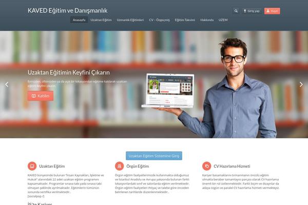 Academy theme site design template sample