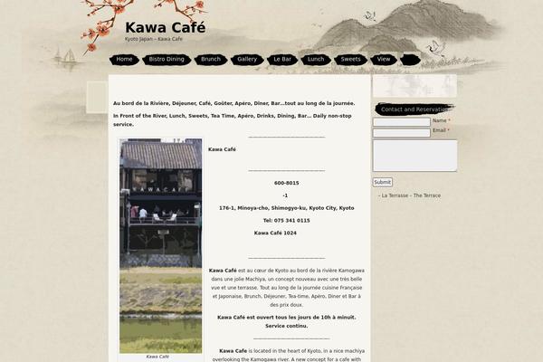 Ink and wash theme site design template sample