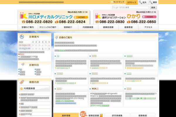 kawaguchi-hp.or.jp site used Clinic