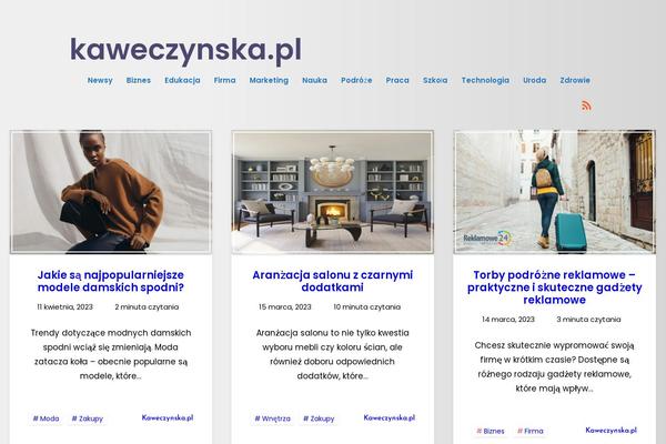 Maktub theme site design template sample
