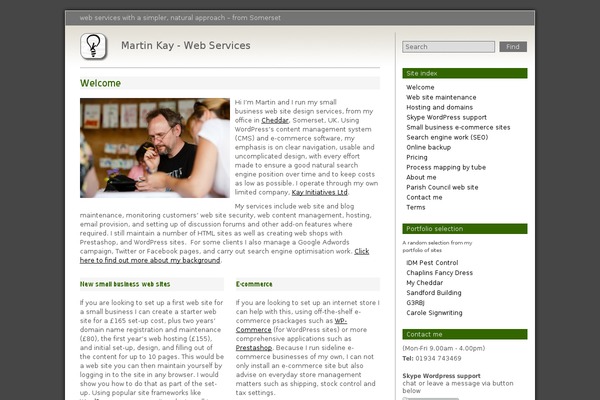 Site using The Social Links plugin