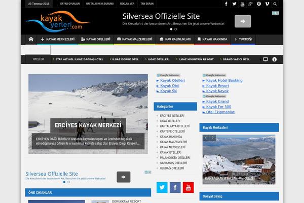 Winter theme site design template sample