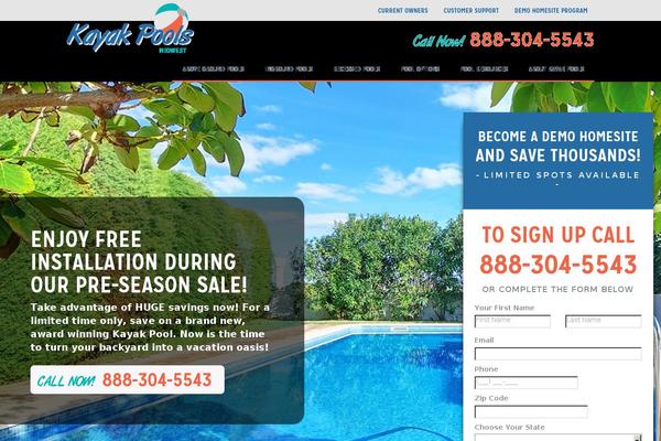 kayakpoolsmidwest.com site used Sgtheme