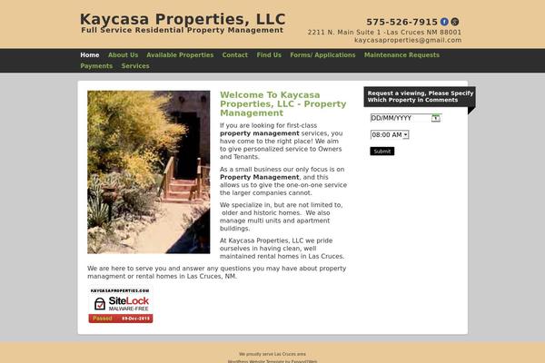 Smallbiz theme site design template sample