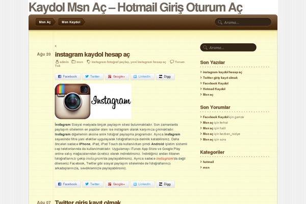 Notepad theme site design template sample
