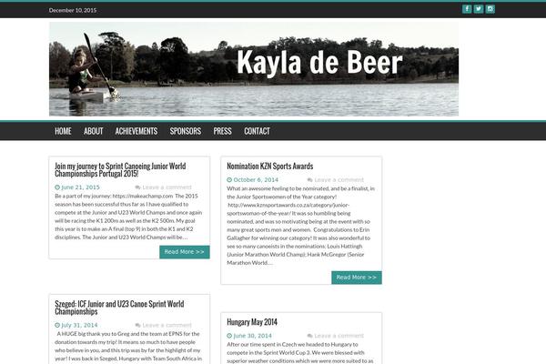 WP FanZone theme site design template sample