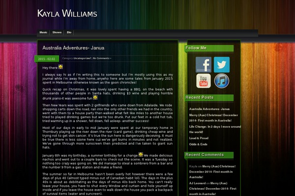kaylawilliams.com site used Color3