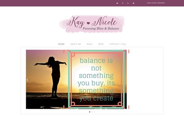 kaynicole.com site used Flourish