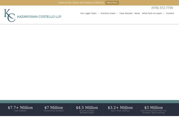 Site using Radianttheme-addons plugin