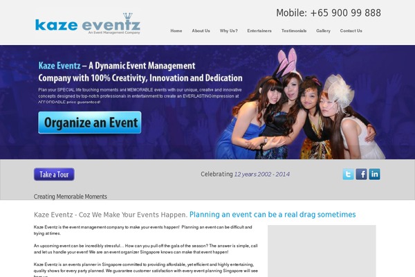 kazeeventz.com site used Twentyten_tyy
