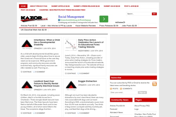 Channel theme site design template sample