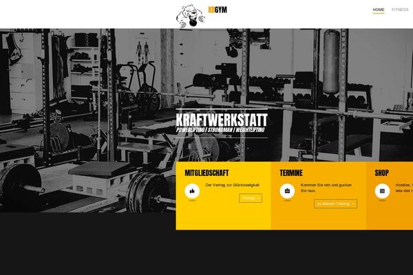 GymBase theme site design template sample