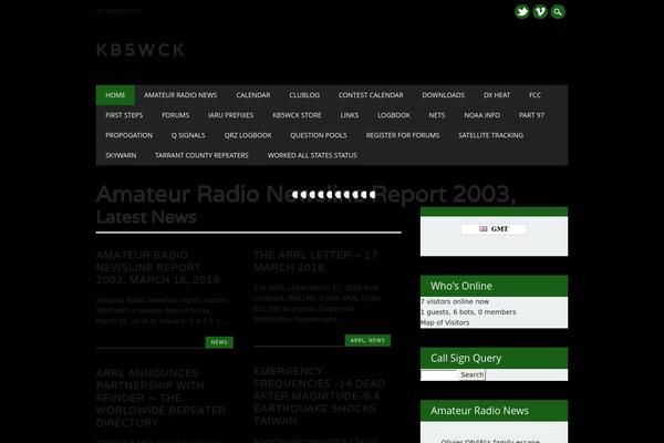 Site using Adif-log-search-widget plugin