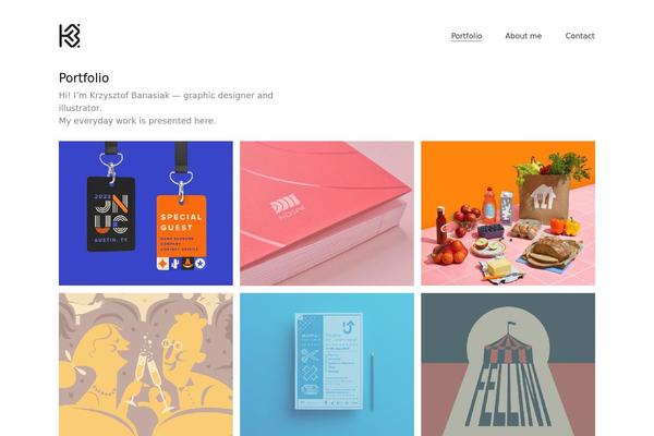 Kalium theme site design template sample
