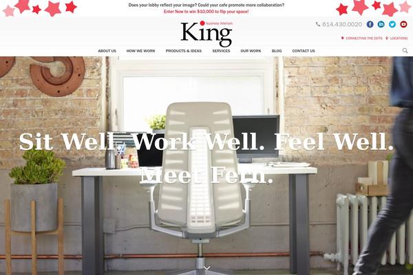 King theme site design template sample