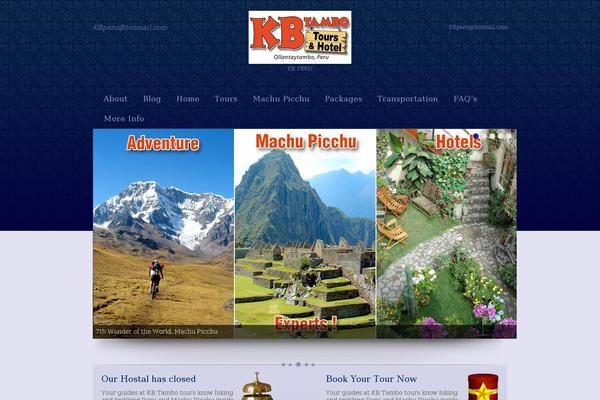 Hospitality theme site design template sample