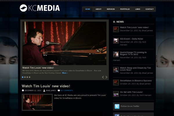 Videozone theme site design template sample