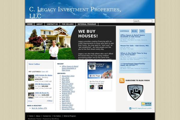 Irealestate theme site design template sample