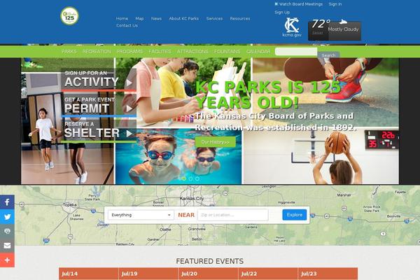parks theme websites examples