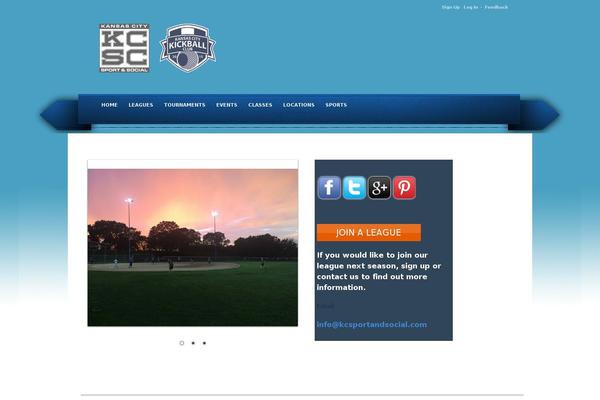 Leagueapps theme site design template sample