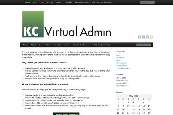 PageLines theme site design template sample