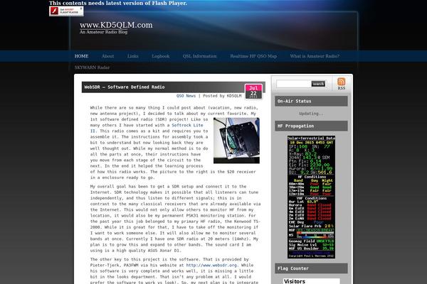 kd5qlm.com site used Auroral Theme