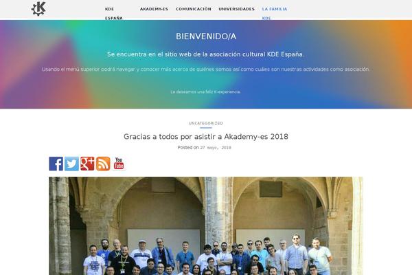 kde-espana.org site used Kdetheme