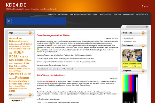 Red Evo Aphelion theme site design template sample