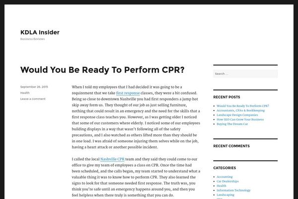 Hestia theme site design template sample