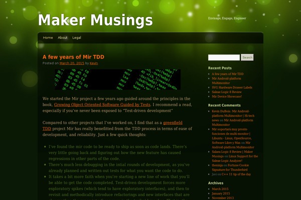 Modern Green Theme theme site design template sample