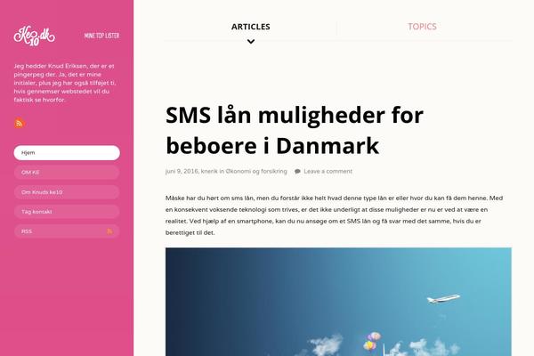 On Topic theme site design template sample