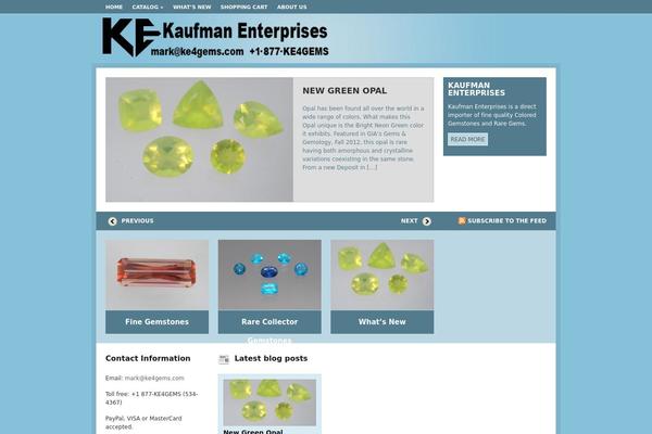 Aperture theme site design template sample
