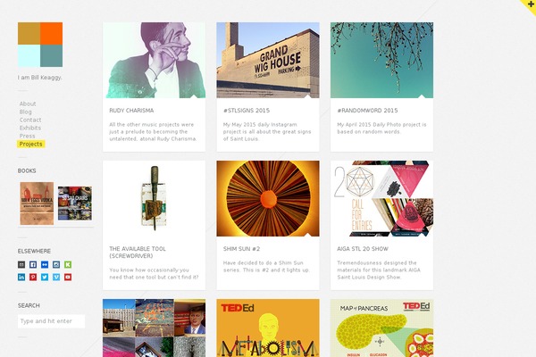 Gridlocked theme site design template sample