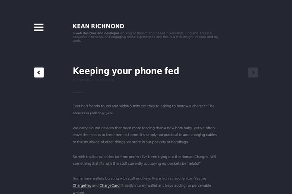keanrichmond.com site used Xiii