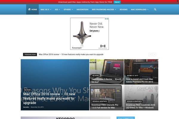 Site using QuickieBar plugin