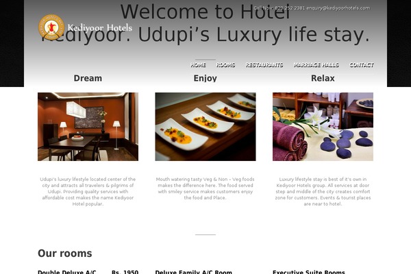 Dreamy theme site design template sample
