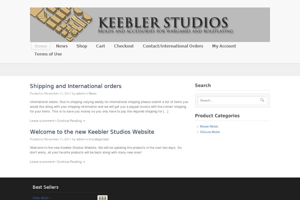 Lovecraft theme site design template sample