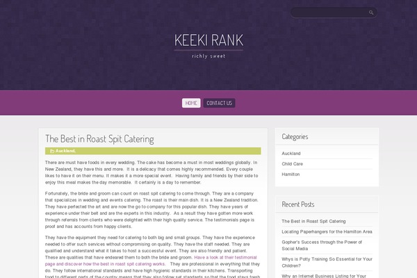 Purple Pro theme site design template sample