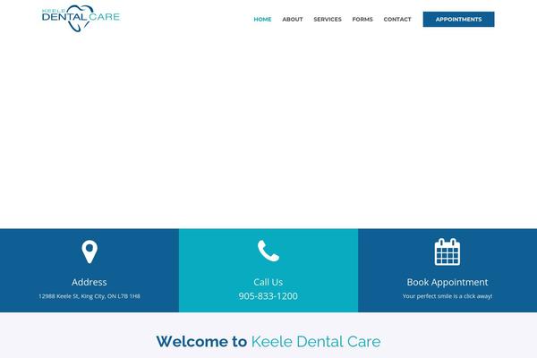 DentalCare theme site design template sample
